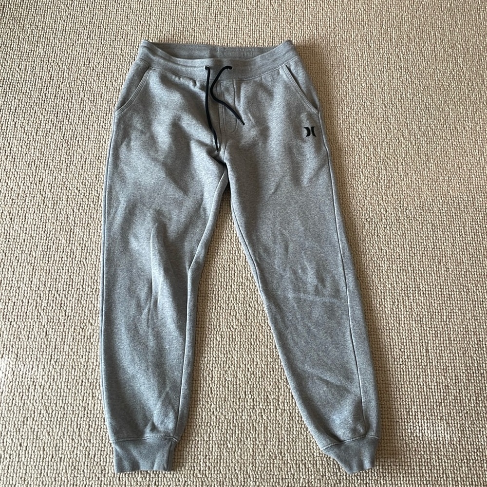 Men’s Hurley size S light grey jogger sweatpants
